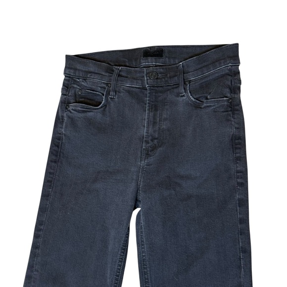 Mother Jeans Womens 25 Black Mid Rise Dazzler Ankle Not Guilty Straight Leg USA - Picture 4 of 13